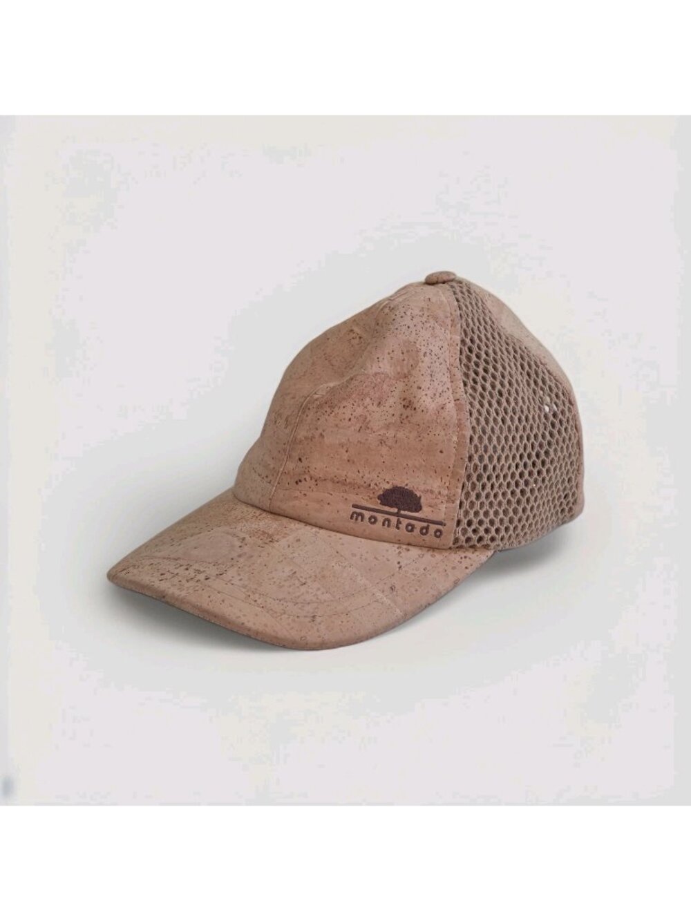 Montado Portugal Natural Cork Trucker Hat 56 M Tan Mesh Back  Eco Vegan Novelty